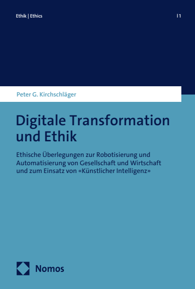 Cover of book: Digitale Transformation und Ethik