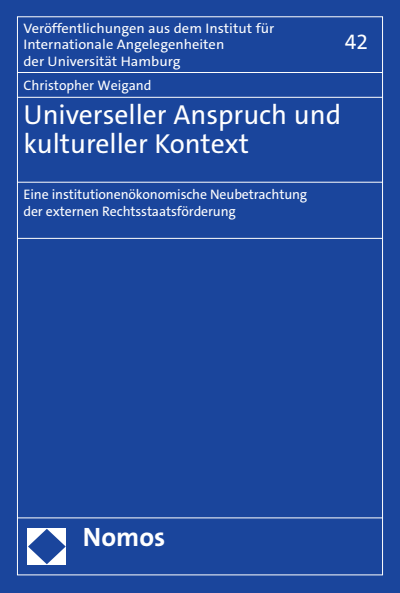 Cover of book: Universeller Anspruch und kultureller Kontext