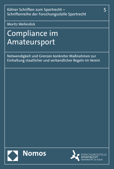Cover of book: Compliance im Amateursport
