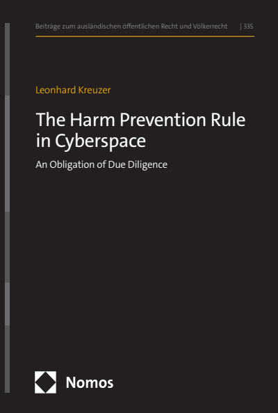 Cover of book: The Harm Prevention Rule in Cyberspace