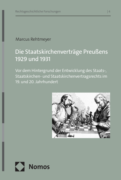 Cover des Buchs: Die Staatskirchenverträge Preußens 1929 und 1931