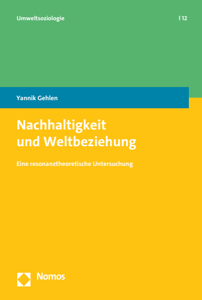 Cover des Buchs: Nachhaltigkeit und Weltbeziehung