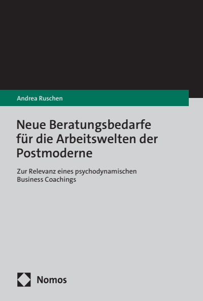 Cover of book: Neue Beratungsbedarfe für die Arbeitswelten der Postmoderne
