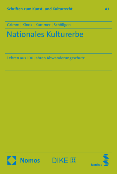 Cover des Buchs: Nationales Kulturerbe
