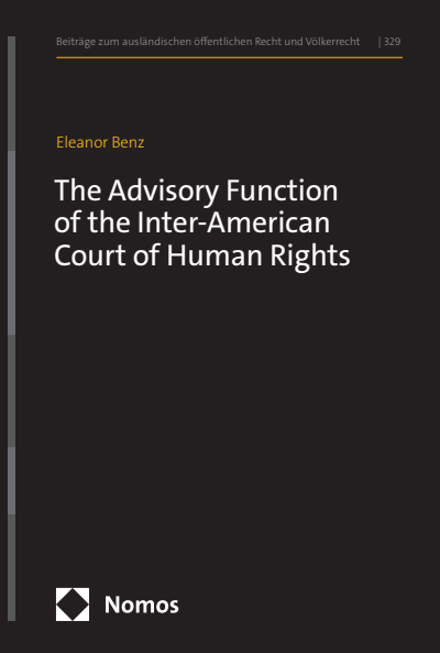 Cover of book: The Advisory Function of the Inter-American Court of Human Rights