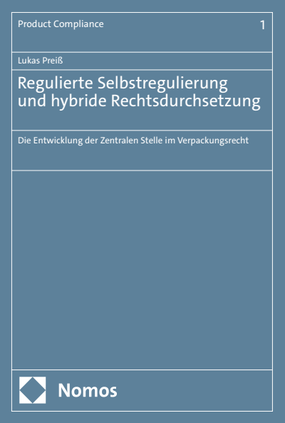 Cover des Buchs: Regulierte Selbstregulierung und hybride Rechtsdurchsetzung