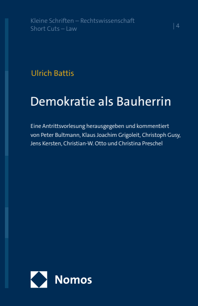 Cover of book: Demokratie als Bauherrin