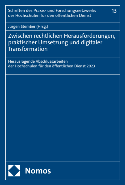 Cover des Buchs: Zwischen rechtlichen Herausforderungen, praktischer Umsetzung und digitaler Transformation