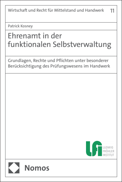Cover of book: Ehrenamt in der funktionalen Selbstverwaltung