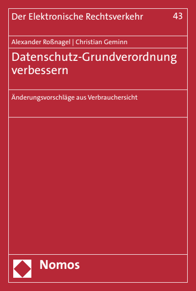 Cover des Buchs: Datenschutz-Grundverordnung verbessern
