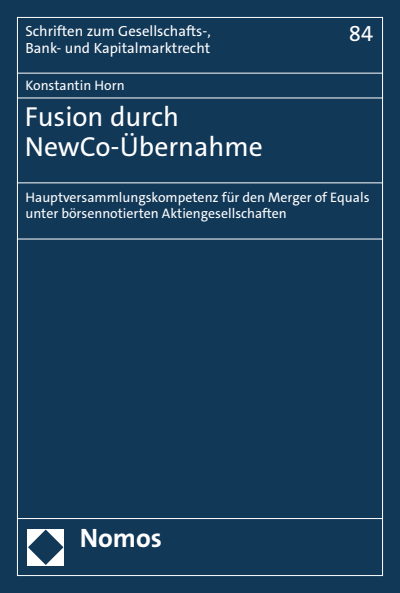 Cover des Buchs: Fusion durch NewCo-Übernahme