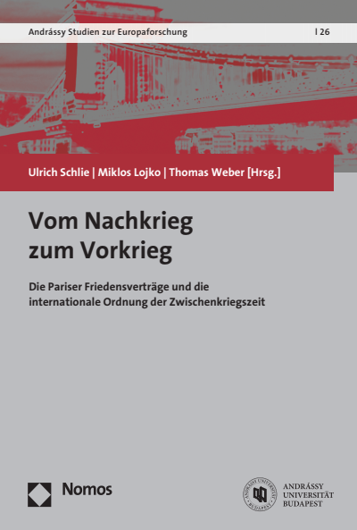 Cover of book: Vom Nachkrieg zum Vorkrieg