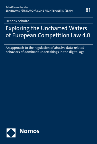 Cover of book: Exploring the Uncharted Waters of European Competition Law 4.0