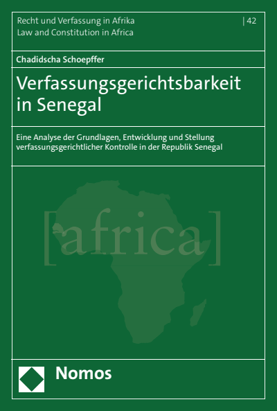 Cover of book: Verfassungsgerichtsbarkeit in Senegal