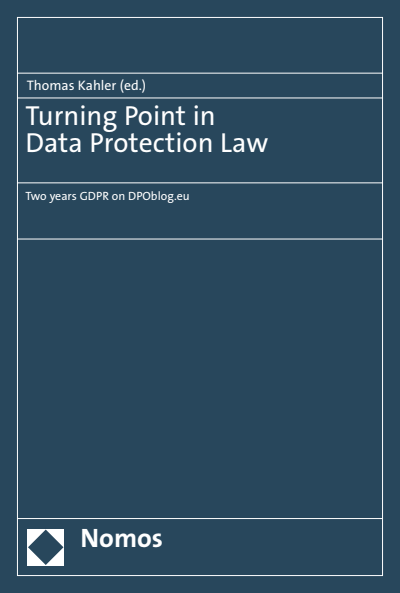 Cover des Buchs: Turning Point in Data Protection Law