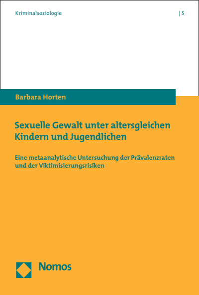 Cover des Buchs: Sexuelle Gewalt unter altersgleichen Kindern und Jugendlichen