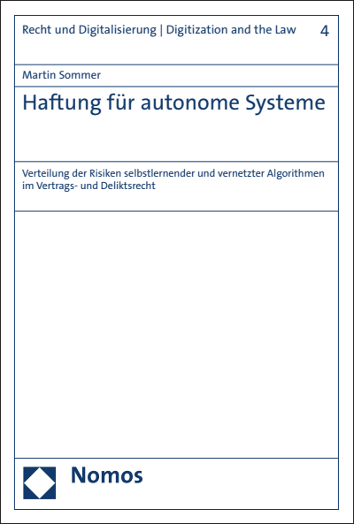 Cover des Buchs: Haftung für autonome Systeme