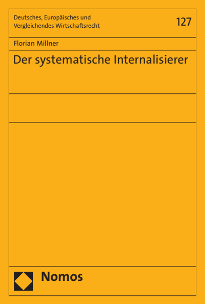 Cover of book: Der systematische Internalisierer