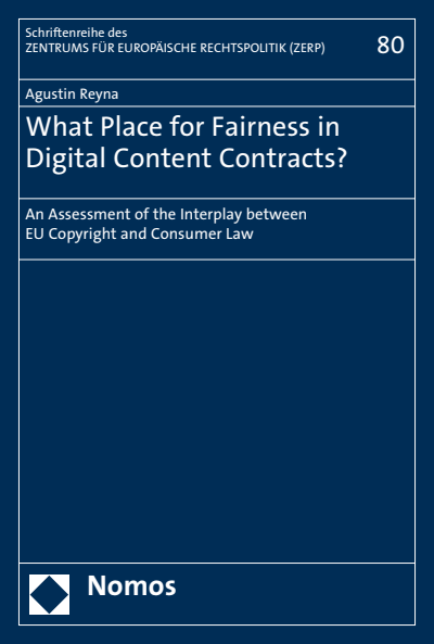 Cover of book: What Place for Fairness in Digital Content Contracts?