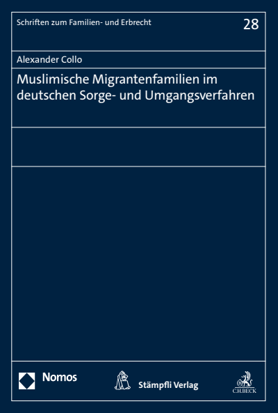 Cover des Buchs: Muslimische Migrantenfamilien im deutschen Sorge- und Umgangsverfahren