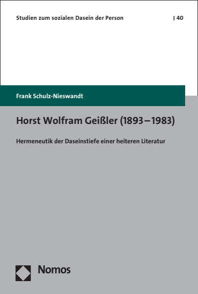 Cover of book: Horst Wolfram Geißler (1893–1983)