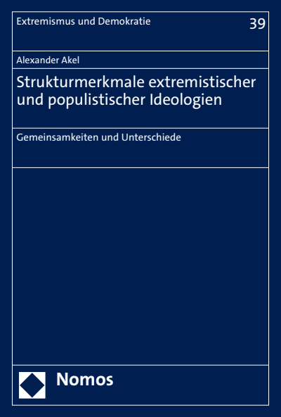 Cover des Buchs: Strukturmerkmale extremistischer und populistischer Ideologien