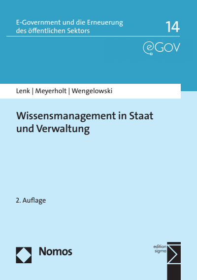 Cover of book: Wissensmanagement in Staat und Verwaltung