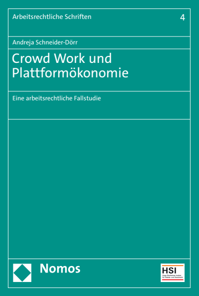 Cover des Buchs: Crowd Work und Plattformökonomie