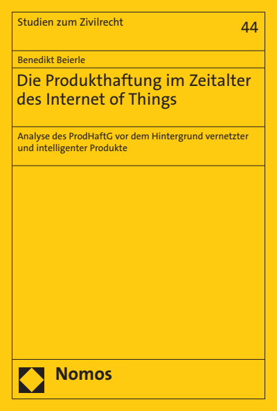 Cover of book: Die Produkthaftung im Zeitalter des Internet of Things
