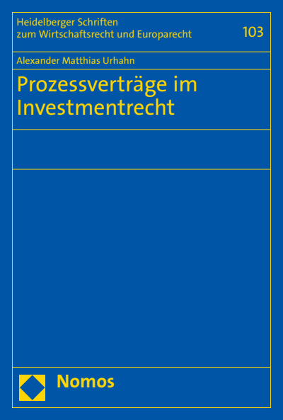 Cover des Buchs: Prozessverträge im Investmentrecht