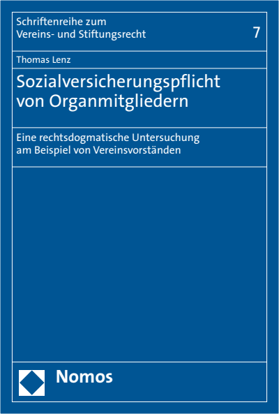 Cover des Buchs: Sozialversicherungspflicht von Organmitgliedern