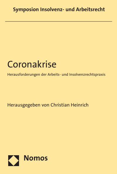 Cover of book: Coronakrise