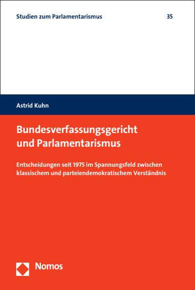 Cover des Buchs: Bundesverfassungsgericht und Parlamentarismus