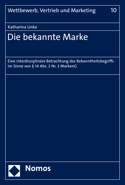 Cover des Buchs: Die bekannte Marke