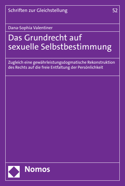 Cover of book: Das Grundrecht auf sexuelle Selbstbestimmung