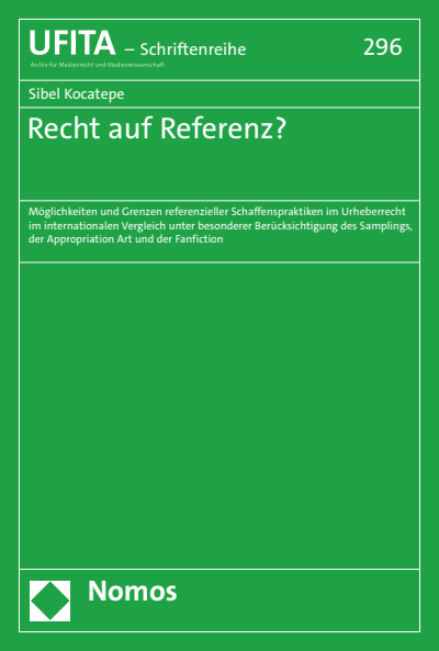Cover of book: Recht auf Referenz?