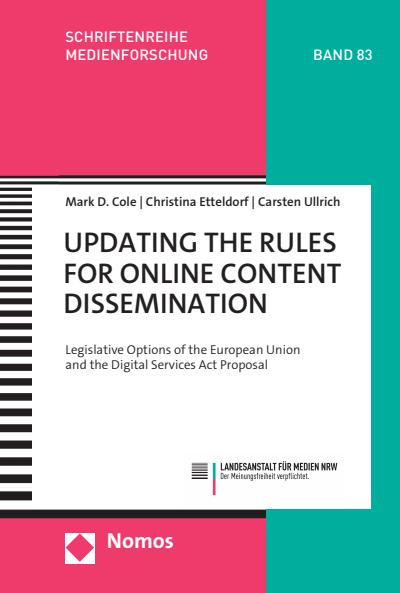 Cover des Buchs: Updating the Rules for Online Content Dissemination
