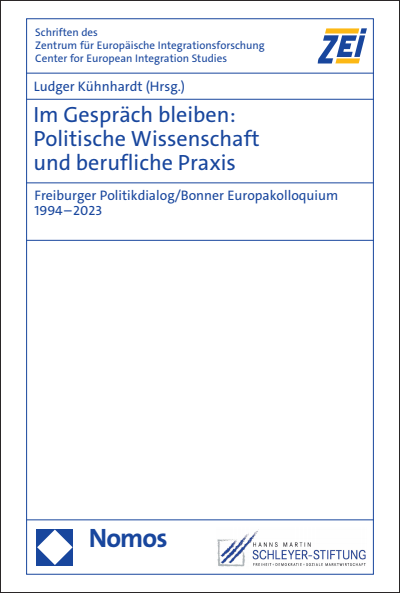 Cover des Buchs: Im Gespräch bleiben: Politische Wissenschaft und berufliche Praxis