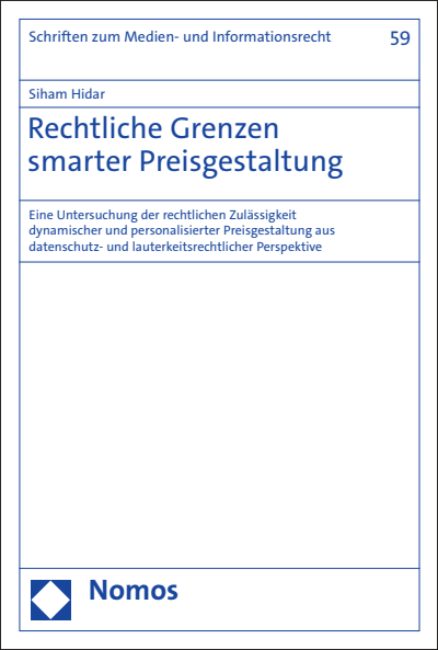 Cover of book: Rechtliche Grenzen smarter Preisgestaltung
