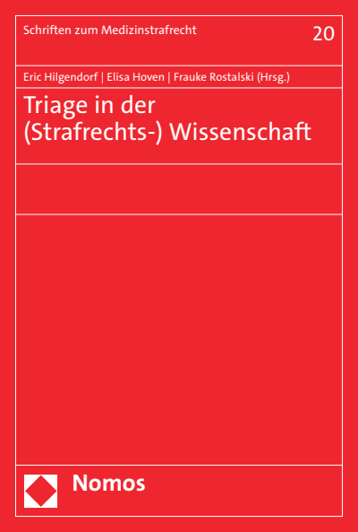 Cover des Buchs: Triage in der (Strafrechts-) Wissenschaft