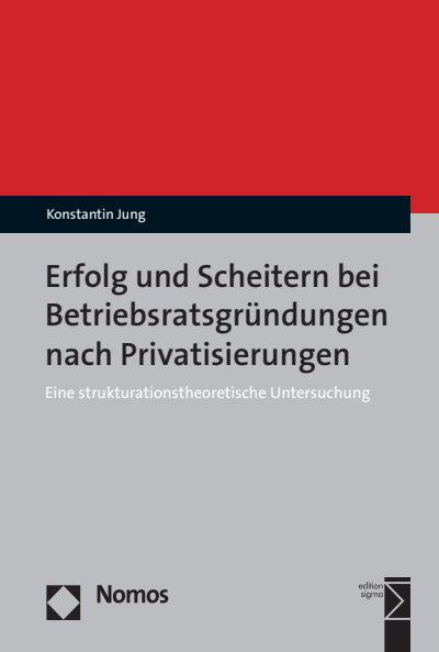 Cover des Buchs: Erfolg und Scheitern bei Betriebsratsgründungen nach Privatisierungen