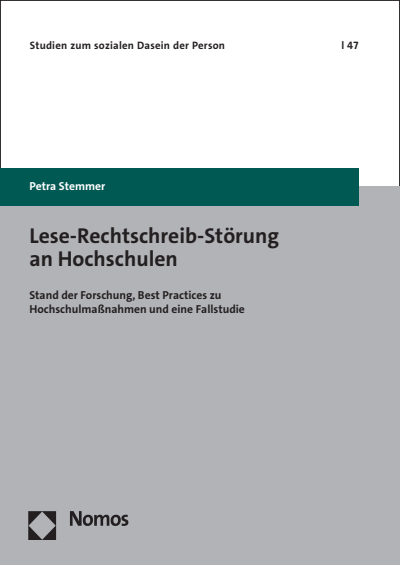 Cover des Buchs: Lese-Rechtschreib-Störung an Hochschulen