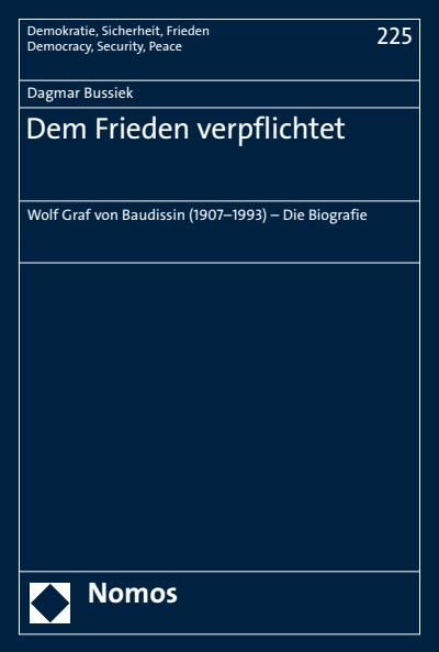 Cover of book: Dem Frieden verpflichtet