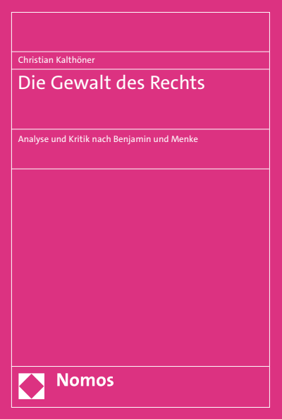Cover of book: Die Gewalt des Rechts