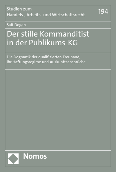 Cover des Buchs: Der stille Kommanditist in der Publikums-KG