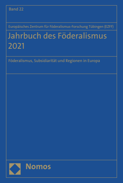 Cover of book: Jahrbuch des Föderalismus 2021