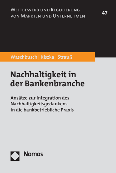 Cover of book: Nachhaltigkeit in der Bankenbranche