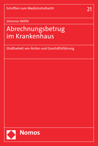 Cover des Buchs: Abrechnungsbetrug im Krankenhaus
