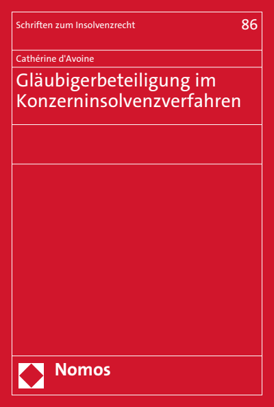 Cover des Buchs: Gläubigerbeteiligung im Konzerninsolvenzverfahren