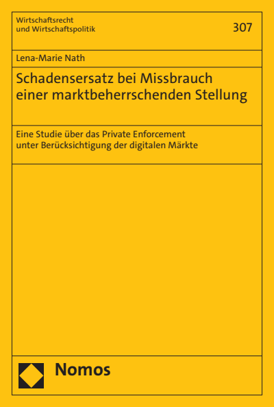 Cover of book: Schadensersatz bei Missbrauch einer marktbeherrschenden Stellung
